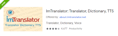 Add-Ons Extensions - ImTranslator for Google Chrome