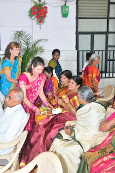 Susan and daughter at wedding in Bengaloru