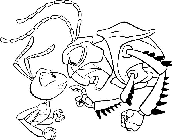 a bugs life coloring pages for kids - photo #38