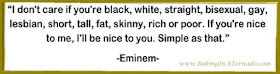 Quote of acceptance by Eminem | www.BakingInATornado.com | #acceptance #compassion