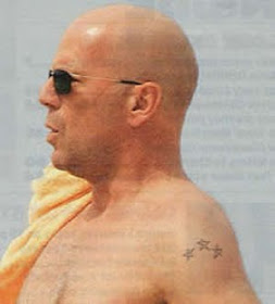 Bruce Willis Tattoo Ideas - Celebrity Bruce Willis Tattoo Design Photo Gallery