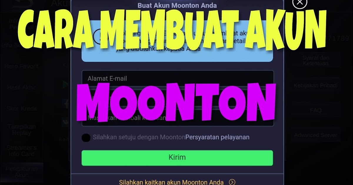 Cara Daftar Akun Moonton