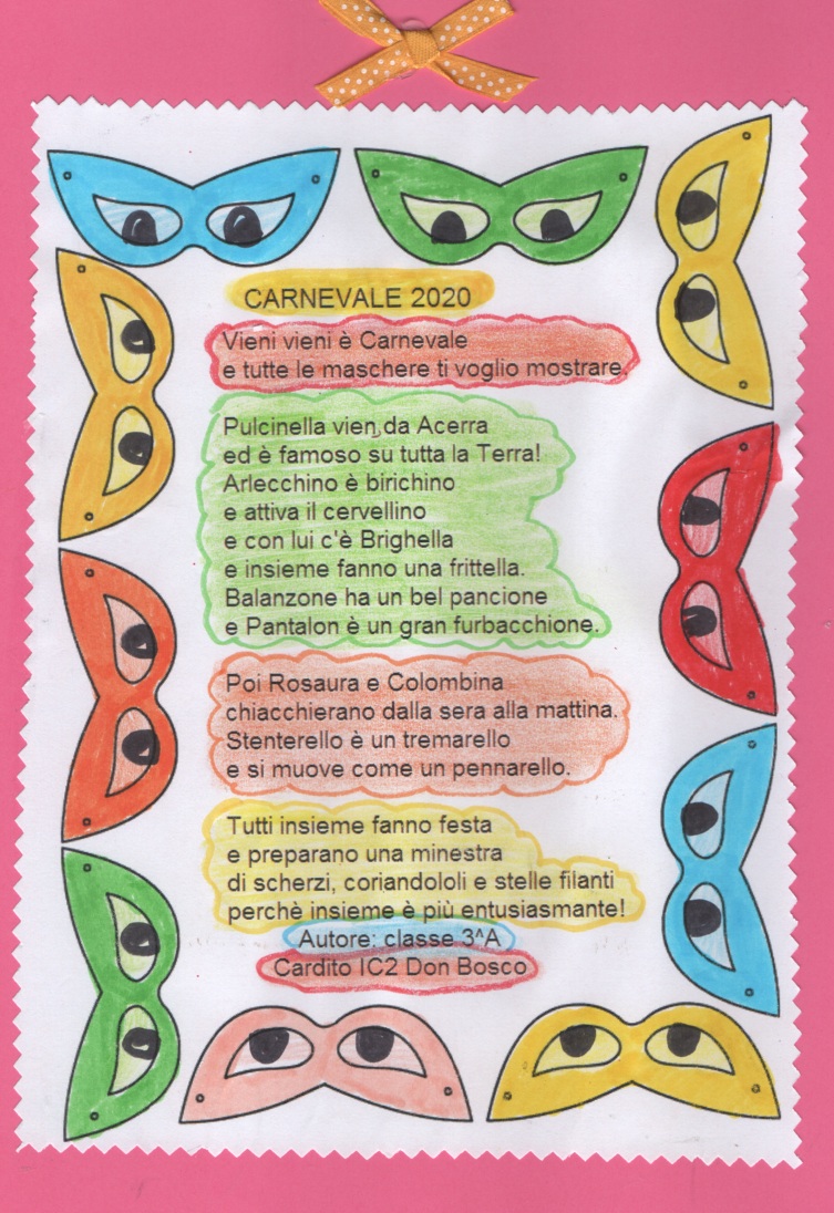 POESIA CARNEVALE classe 3^A