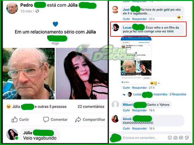 A HISTÓRIA DO VELHO QUE USA VÁRIOS PERFIS NA REDE SOCIAL E FICA COLOCANDO RELACIONAMENTO SÉRIO COM PESSOAS ALEATÓRIAS A HISTÓRIA DO VELHO QUE USA VÁRIOS PERFIS NA REDE SOCIAL E FICA COLOCANDO RELACIONAMENTO SÉRIO COM PESSOAS ALEATÓRIAS