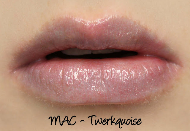 MAC Good Luck Trolls - Twerkquoise Lipglass Swatches & Review