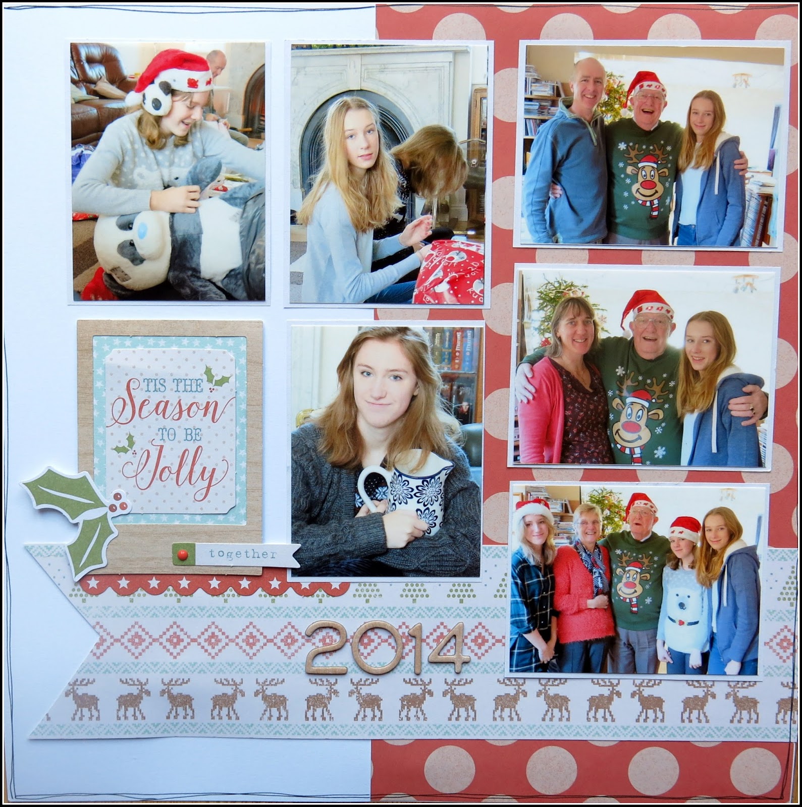 scrapbooking - for the love of paper: Christmas Layouts.