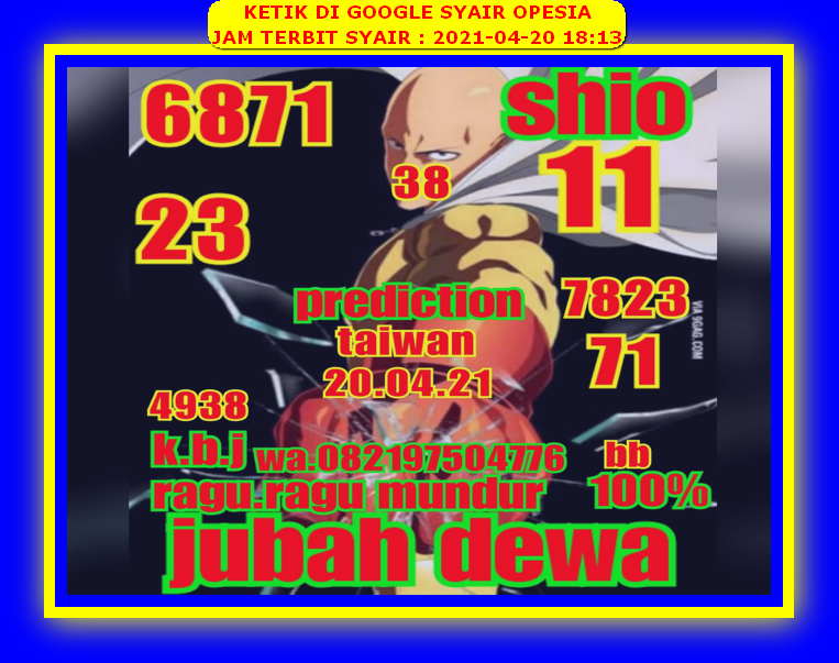 Forum Syair Hongkong 20 April 2021 Royal Syair