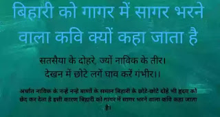 बिहारी को गागर में सागर भरने वाला कवि क्यों कहा जाता है