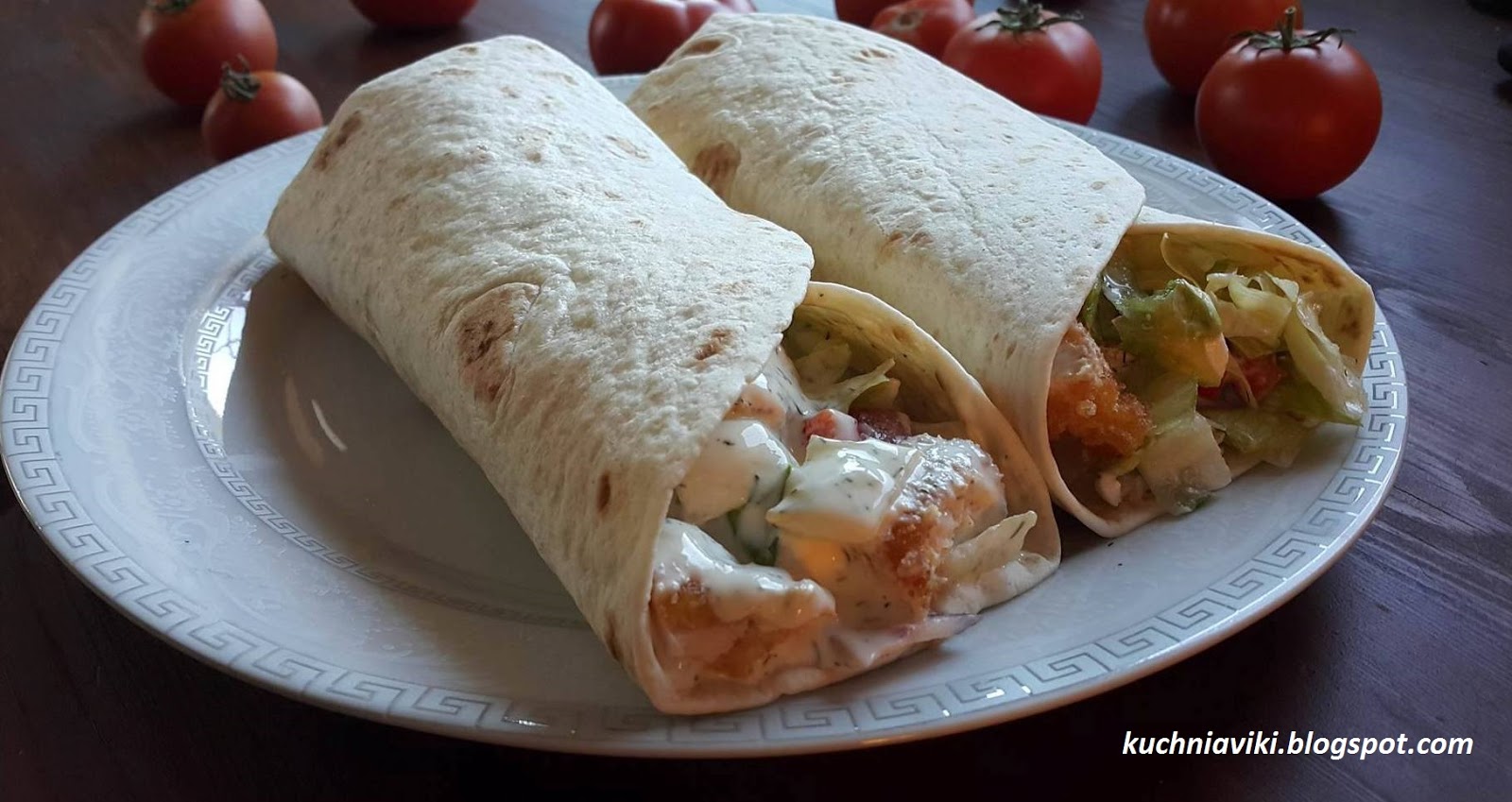 Wrap czyli tortilla z kurczakiem i warzywami Kuchnia Viki