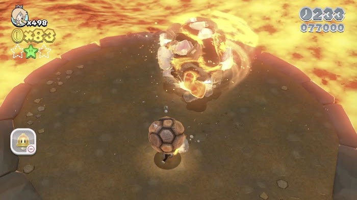 超級瑪利歐 3D 世界 狂怒世界 BOSS滾動岩的應對方法技巧