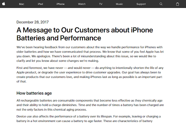 Apple xin lỗi khách hàng về Pin và hiệu suất của Iphone