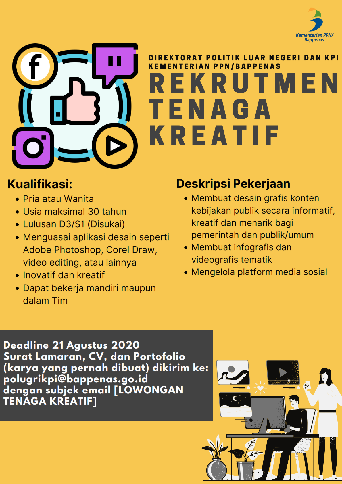 Lowongan Kerja Direktorat Politik Luar Negeri dan KPI