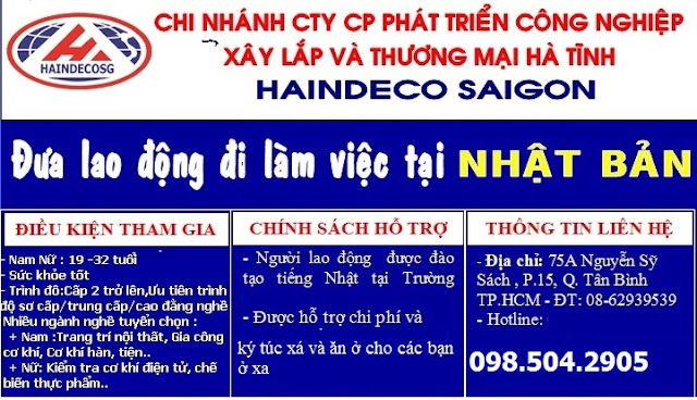 Đưa lao động VIệT Nam đi làm việc tại NHẬT BẢN - 1