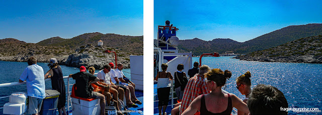 Navegação de Rodes à Ilha de Sými, no Dodecaneso, Grécia