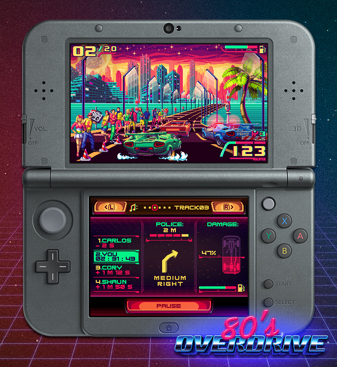 Jogo de corrida retrô 80's Overdrive chega em maio através da eShop do  Nintendo Switch - NintendoBoy