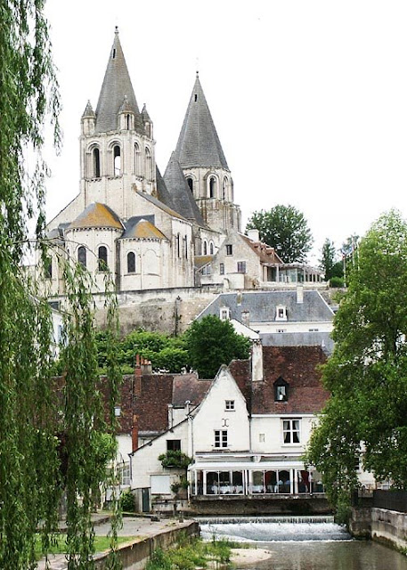 View of St Ours, Loches, Indre et Loire, France. Photo by Loire Valley Time Travel.