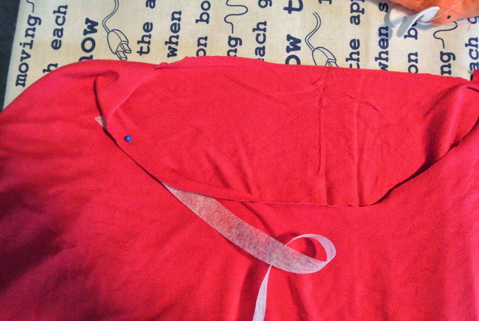 Using iron on hem tape to make a sturdier hem on knits