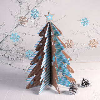 decorar diy handmade hecho a mano arbol de navidad de carton self packaging
