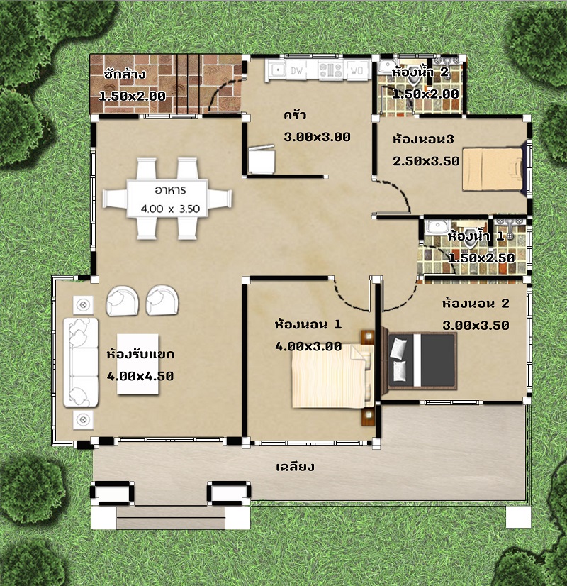 One Story House Layout Plan