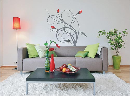 Wall Decorating designs - Living Room Wall Decoration Ideas - Modern