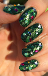 3d christmas nail tree nails