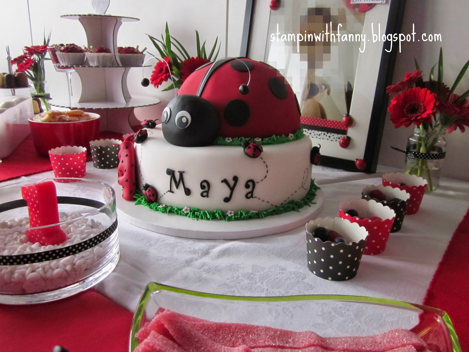 stampin with fanny: Marienkäfer-Geburtstag: Die Candybar (das Herzstück!)