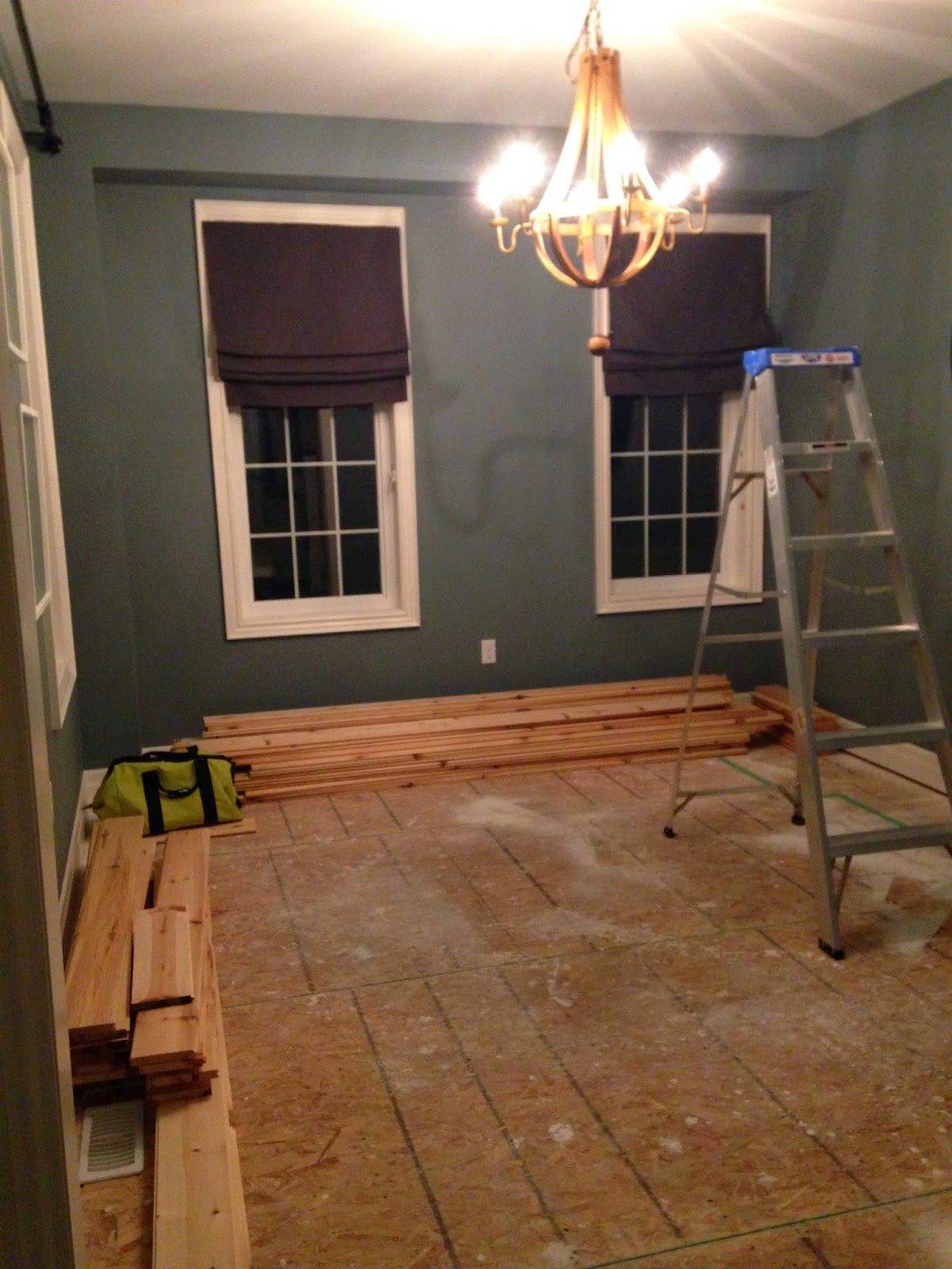 White Wood Dining room built ins...are complete