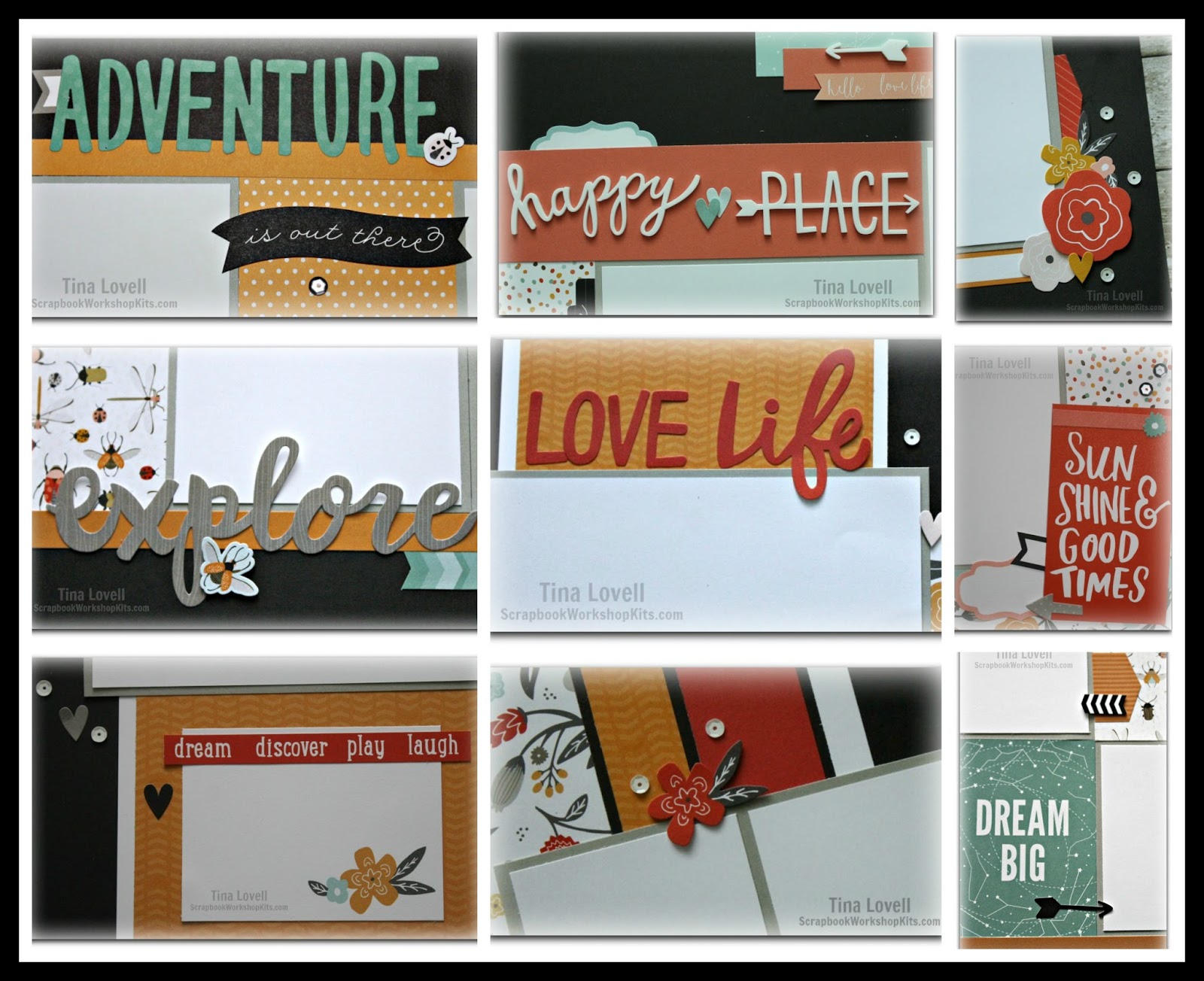 Scrapbooking With Tina Dreamin' Big 6 Page Scrap Kit SOLD OUT