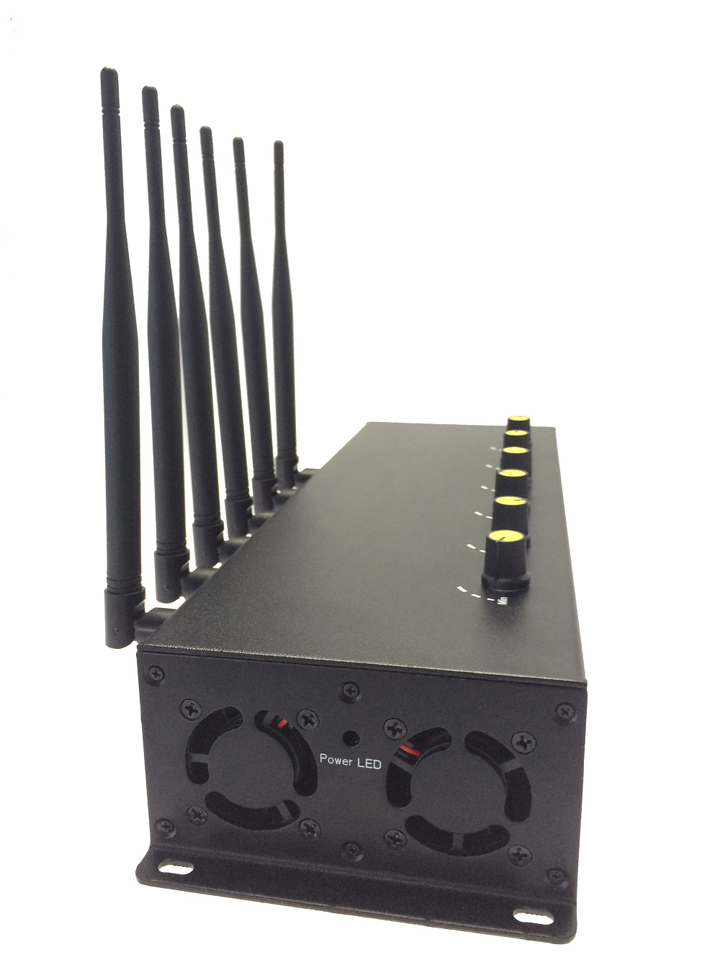 Drone Jammer Desktop Adjustable 6 Channals Cell Phone Signal Jammer