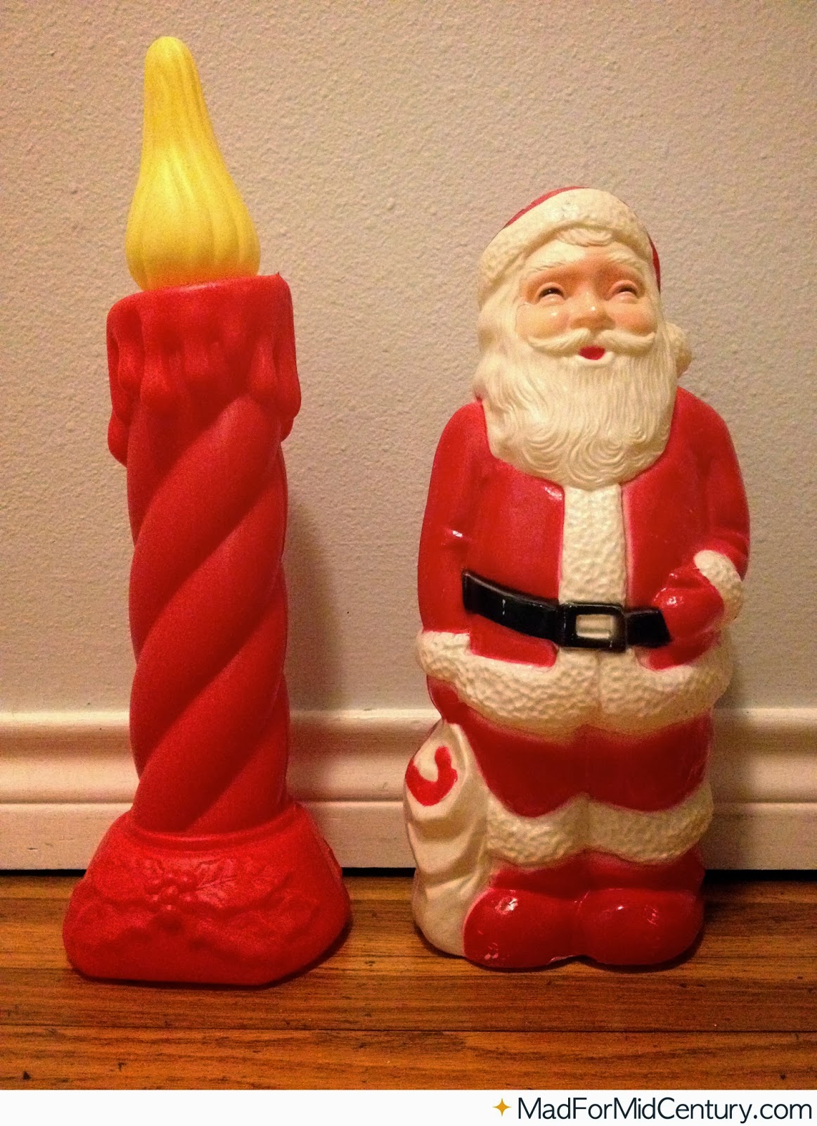 Vintage Plastic Christmas Decorations 