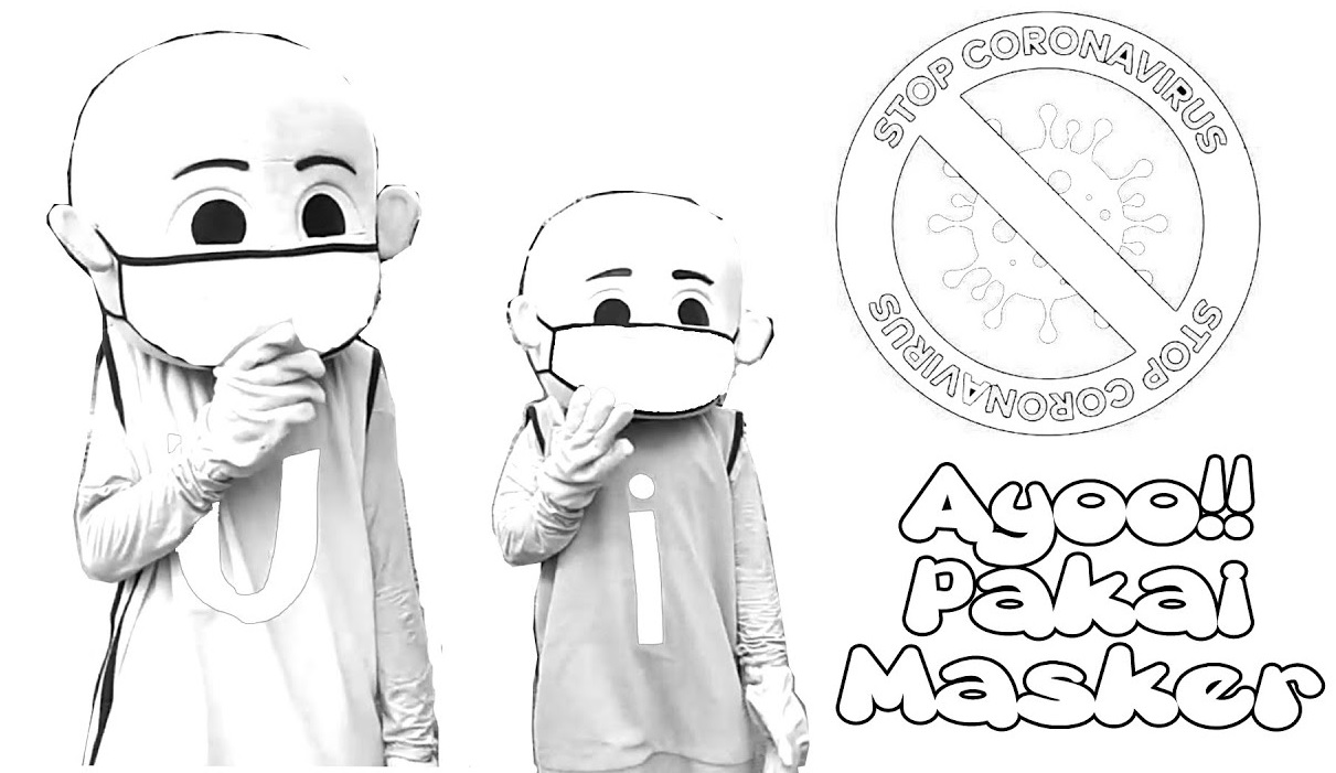 mewarnai gambar virus corona untuk anak paud kesehatan