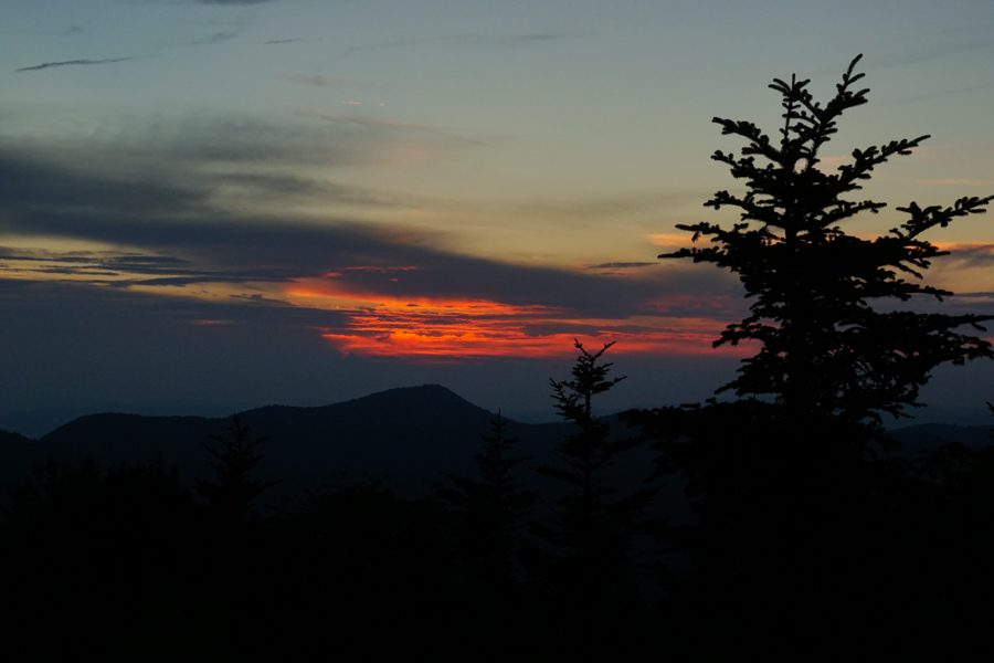 Sunset at Mount Mitchell