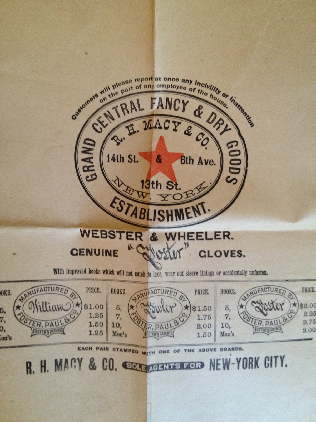Bagatelle: Macy&#39;s - New York City, 1800s
