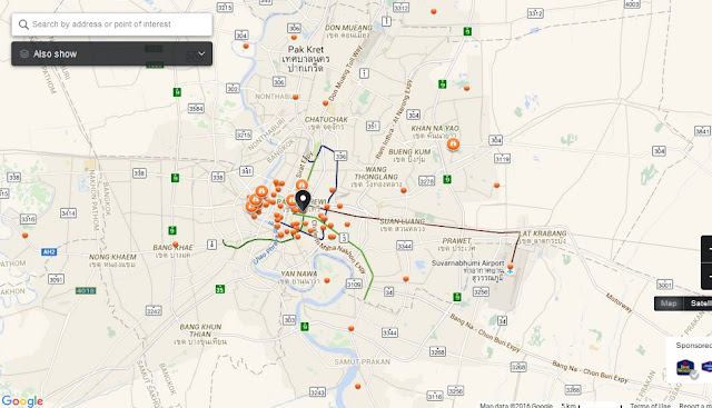  is ane of famous amusement too lifestyle shopping view for travelers BangkokThai: ZEN Department Store Bangkok Map - Tourist Attractions inwards Bangkok Thailand