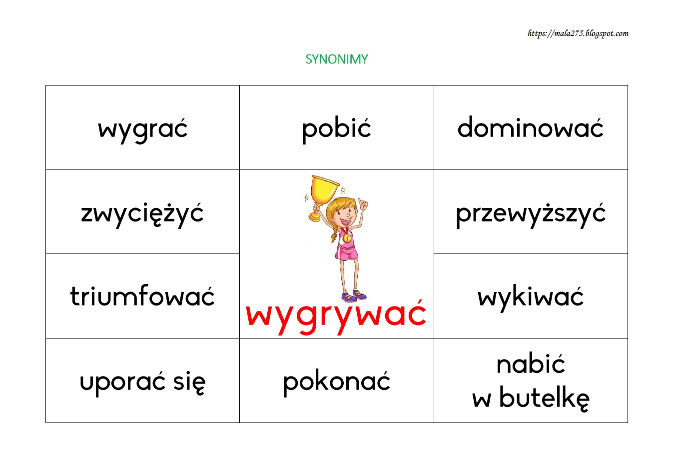 Wyrazy Bliskoznaczne Przykłady Dla Dzieci BLOG EDUKACYJNY DLA DZIECI: Przykłady