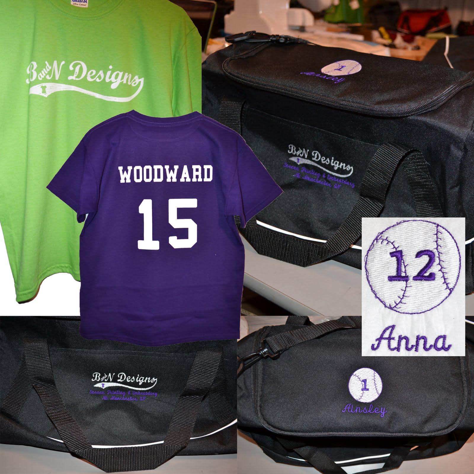 B and N Designs B&N Designs Softball Team Apparel