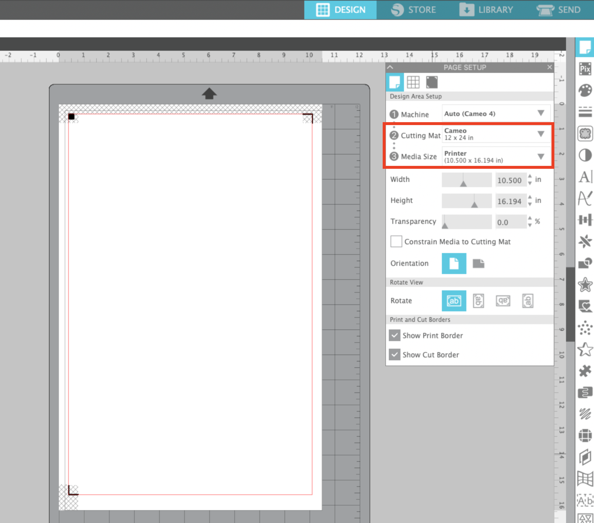 Silhouette CAMEO 4 Print and Cut Max Size Silhouette School