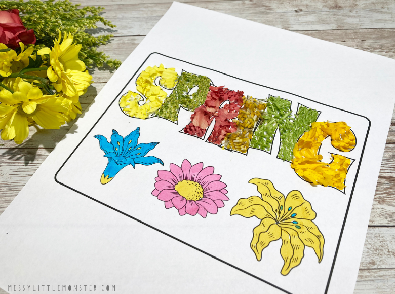 spring colouring page