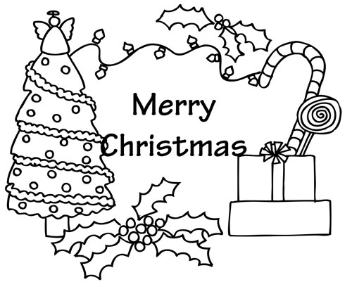 xmas printable coloring pages - photo #43