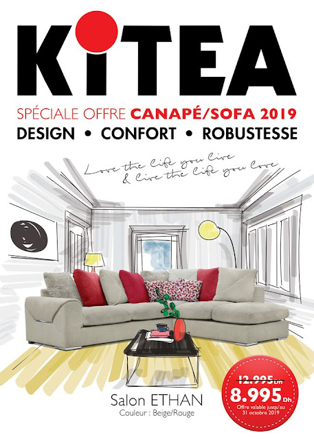 catalogue kitea maroc sofa octobre 2019