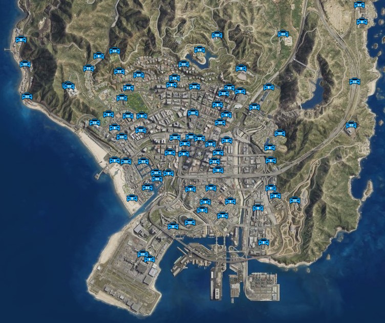 Every 100 spawn points on the map