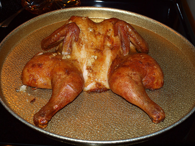 Pellet Smoker Cooking Spatchcocked Meijer Chicken