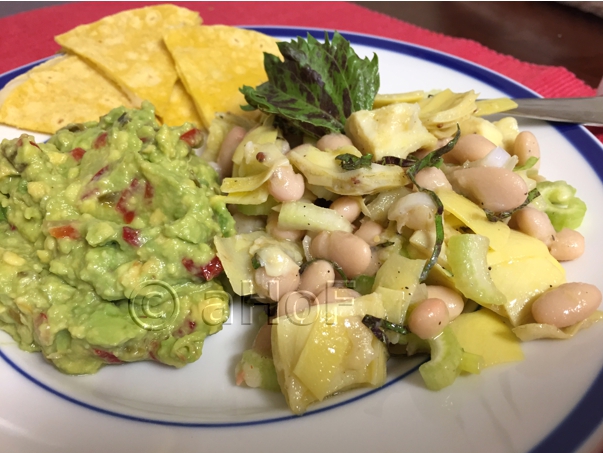 Fermented Pepper, Guacamole, White Bean, Artichoke