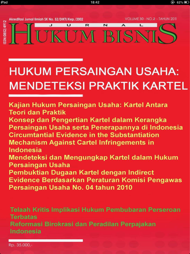 Contoh Jurnal Hukum Bisnis Sepcont