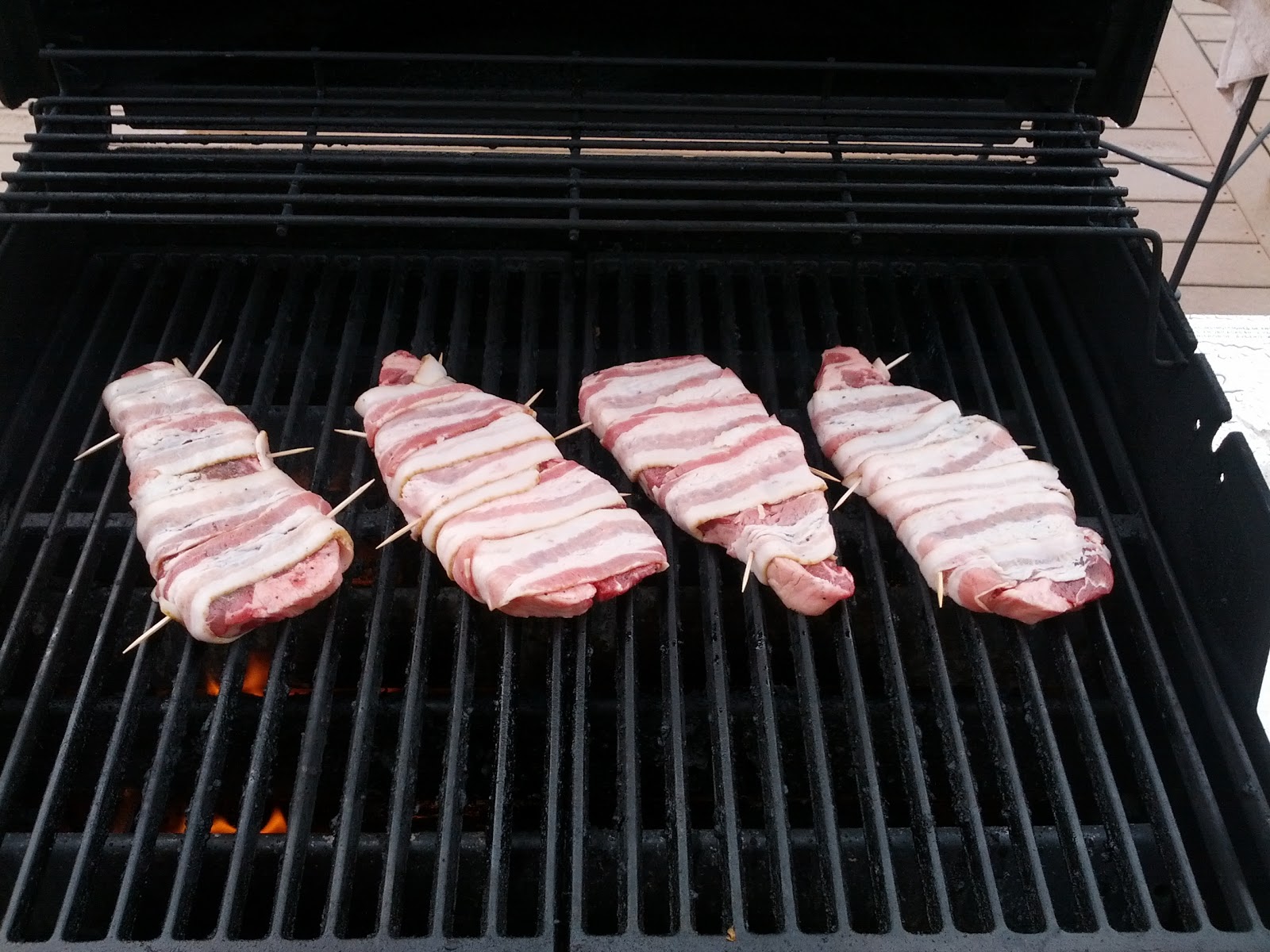 Bacon Wrapped Strip Steak