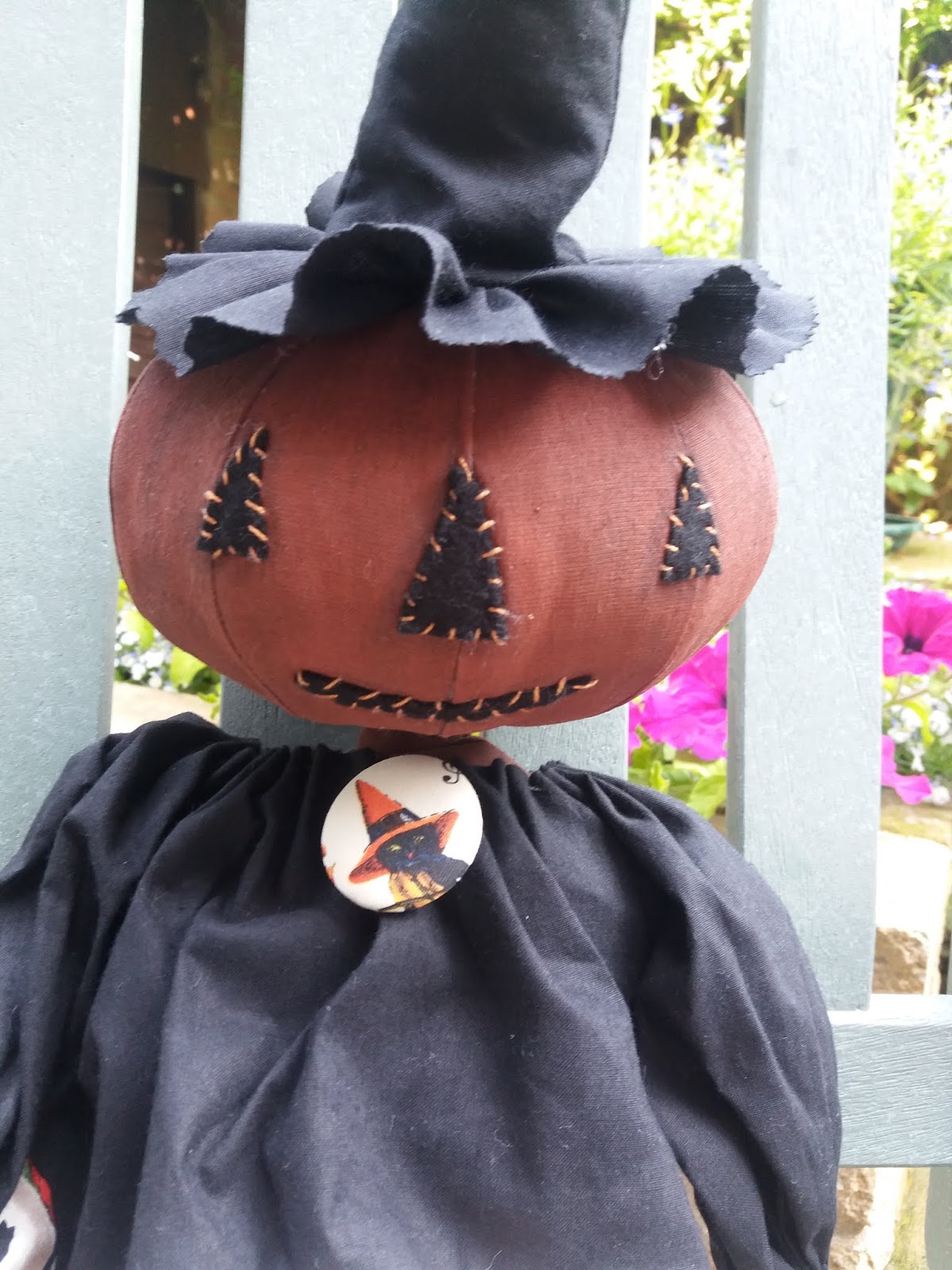 primitive pumpkin doll