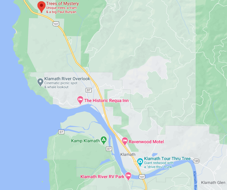 Trees of Mystery; a US Route 101 Landmark