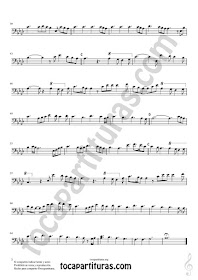 2 Trombón y Bombardino Partitura de Perfect Sheet Music for Trombone and Euphonium Music Scores PDF/MIDI Clave de Fa