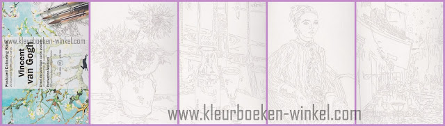 kleurboek PK 19 vincent van gogh kleurboeken voor volwassenen, kleurboek PK 19 vincent van gogh