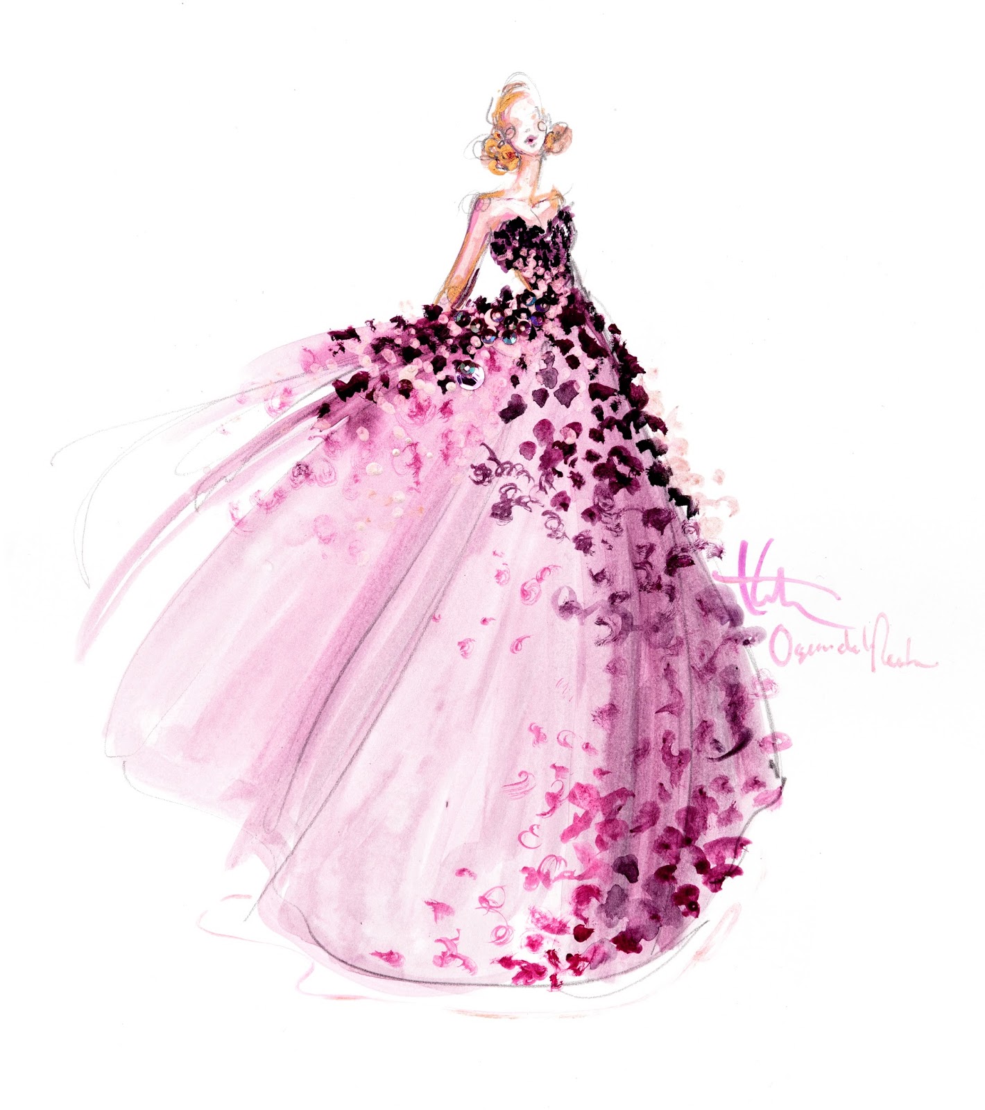 Artist Katie Rodgers Used Q-Tips To Create THE Most Amazing 2015 Oscar Gown Illustrations